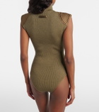 Jean Paul Gaultier Wool-blend bodysuit