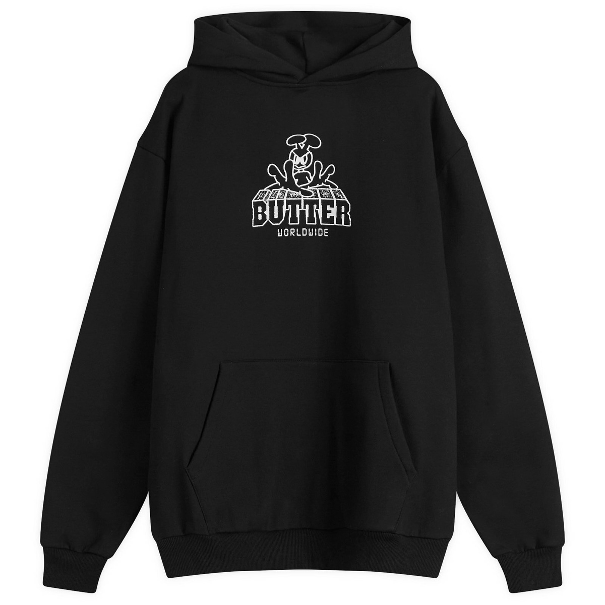 Butter Goods Men's Unleash Hoodie in Washed Black Butter Goods