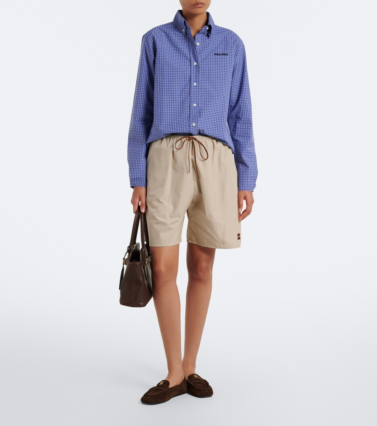 Miu Miu Suede penny loafers