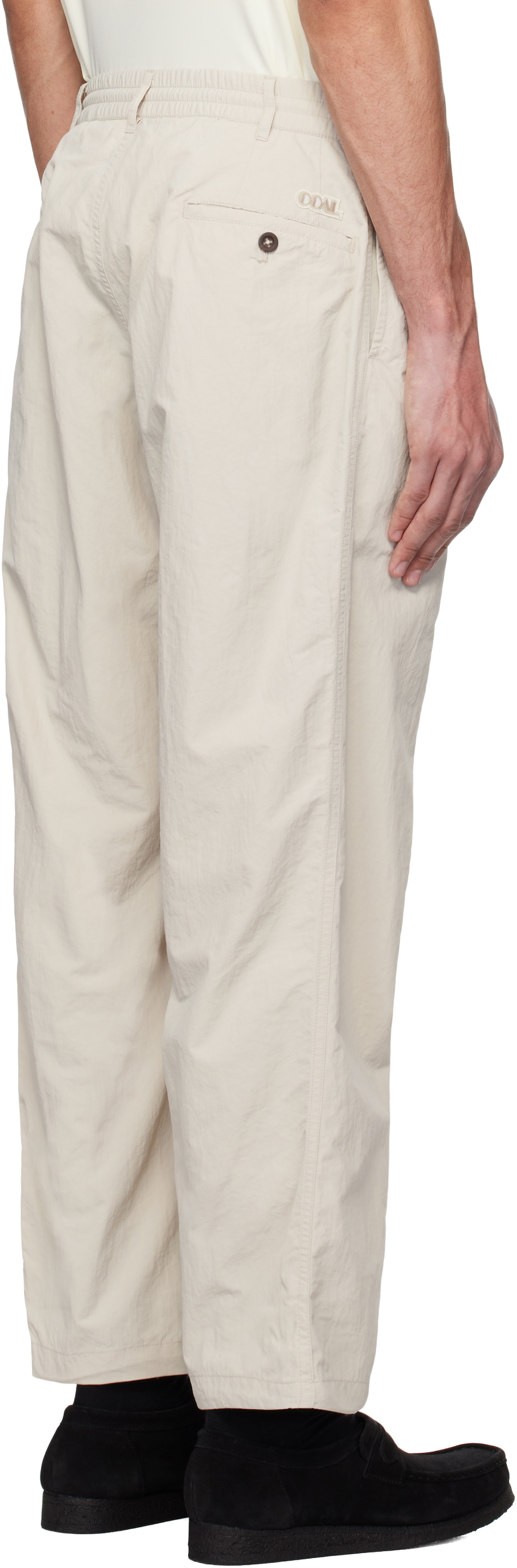 Deck Cropped Barrel Trouser Beige main image 1