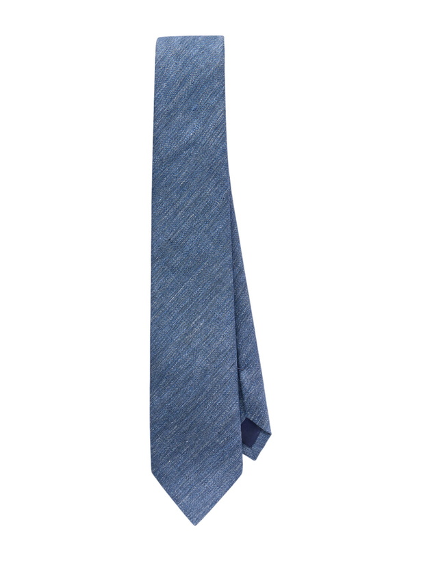 Photo: Mr P. - 8cm Linen and Silk-Blend Tie