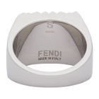 Fendi Silver Forever Fendi Signet Ring