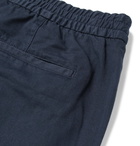 Norse Projects - Luther Cotton and Linen-Blend Drawstring Trousers - Men - Navy