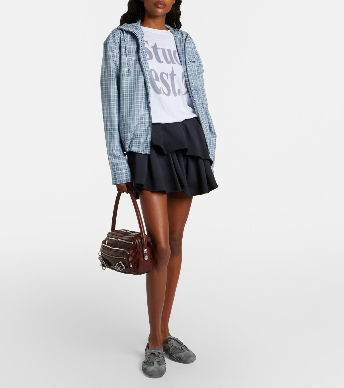 Acne Studios Cotton-blend miniskirt