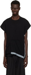 Kiko Kostadinov Black Inex Mesh Sleeveless T-shirt