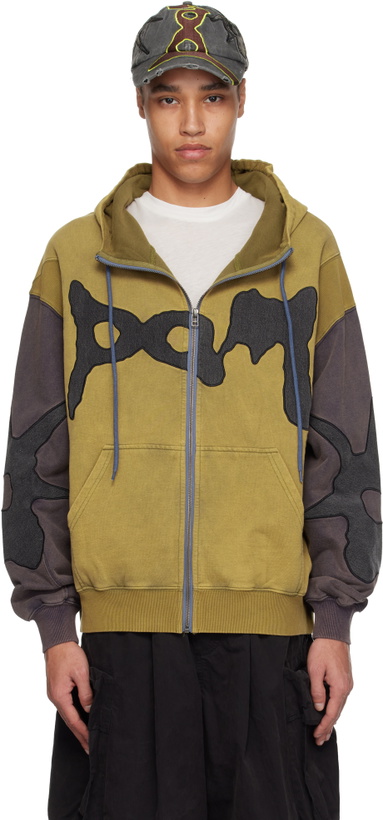 Photo: Perks and Mini Yellow & Gray Multi Lunacy Zip Thru Hoodie