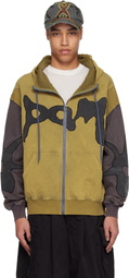 Perks and Mini Yellow & Gray Multi Lunacy Zip Thru Hoodie