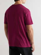 OSTRYA - Alpinist Equi-Tee Logo-Print Cotton-Blend Jersey T-Shirt - Burgundy