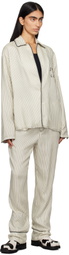 Soulland Off-White & Black Tyra Overshirt