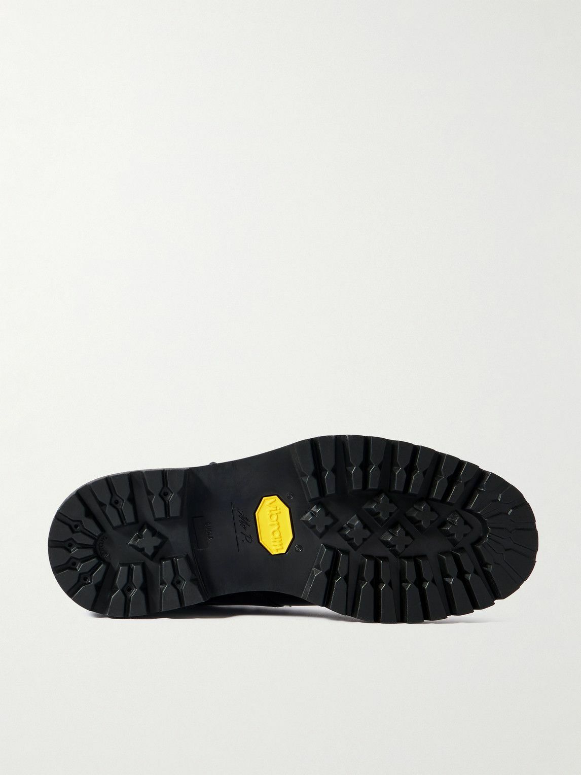 Mr P. - Jacques Glossed-Leather Hiking Boots - Black