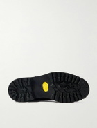 Mr P. - Jacques Glossed-Leather Hiking Boots - Black