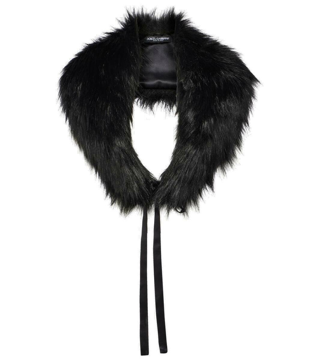 Dolce & Gabbana Powder Blue Mink Fur Neck Warmer Scarf main image 0