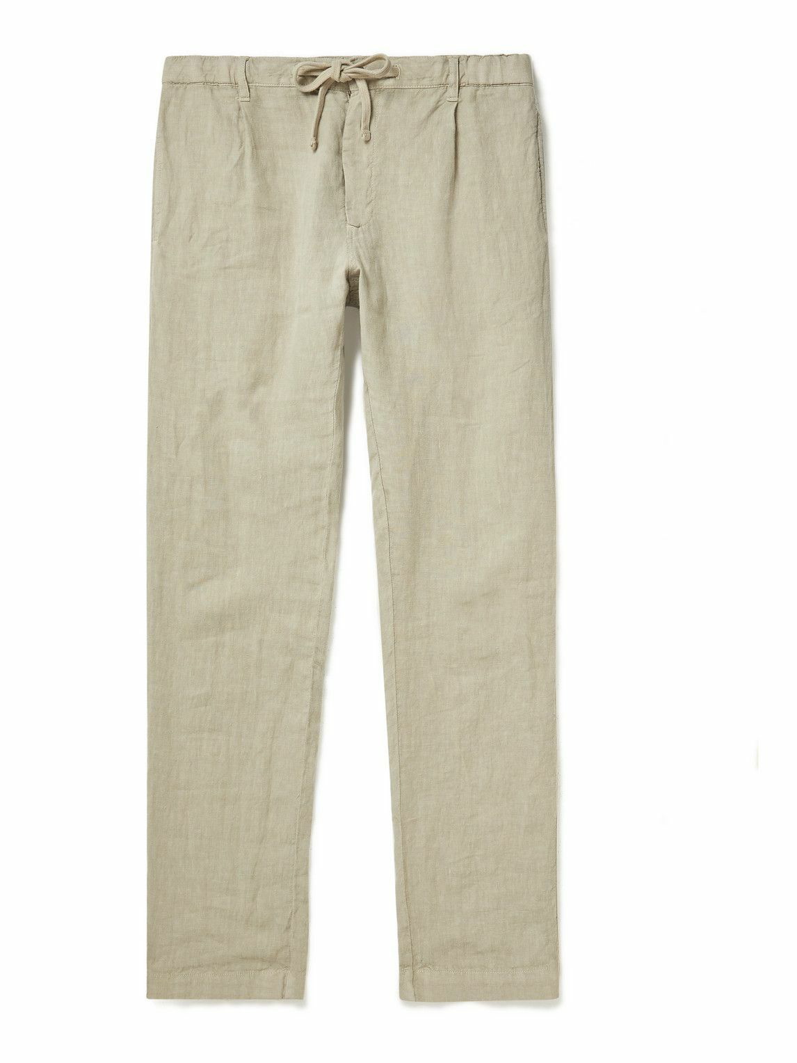 HARTFORD Tanker Straight-Leg Cotton Drawstring Trousers for Men