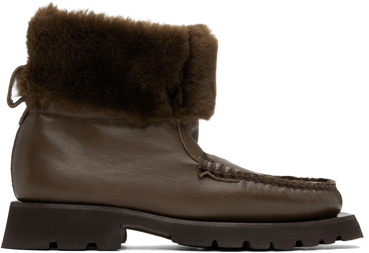 2024 お歳暮【公式】 - 人気ブランド HEREU Brown HEREU Boots Zipped Low Armenta 靴