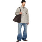 Dries Van Noten Off-White Loose Flannel Shirt