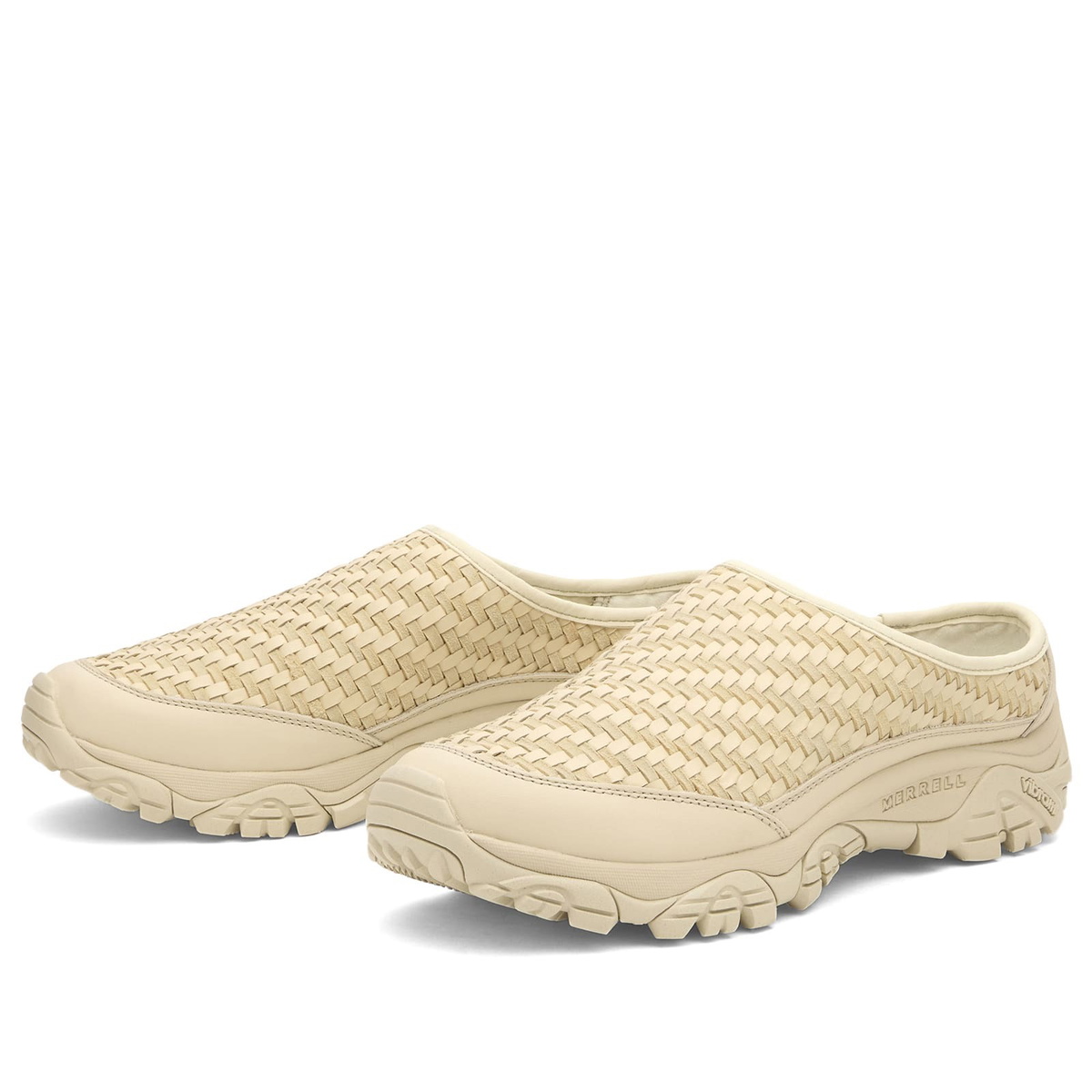 Merrell Men's 1TRL Moab Slide 2 Leather Woven SE in Stucco