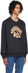 Nudie Jeans Navy Frasse 'Sunshine Ark' Sweatshirt
