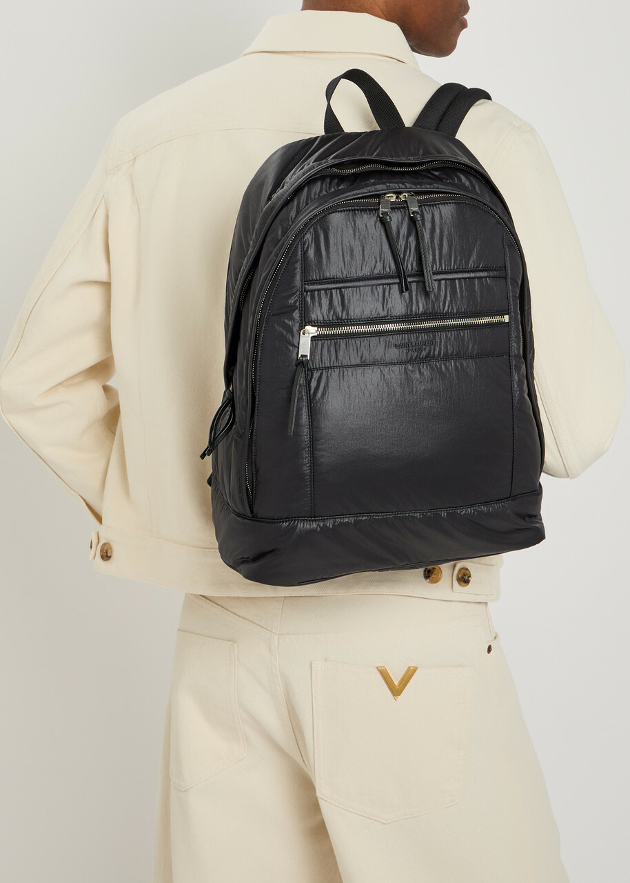 Saint Laurent City Nylon Backpack - Black - One Size
