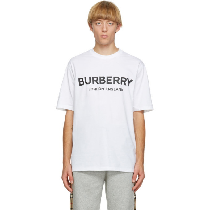 Photo: Burberry White Logo Letchford T-Shirt