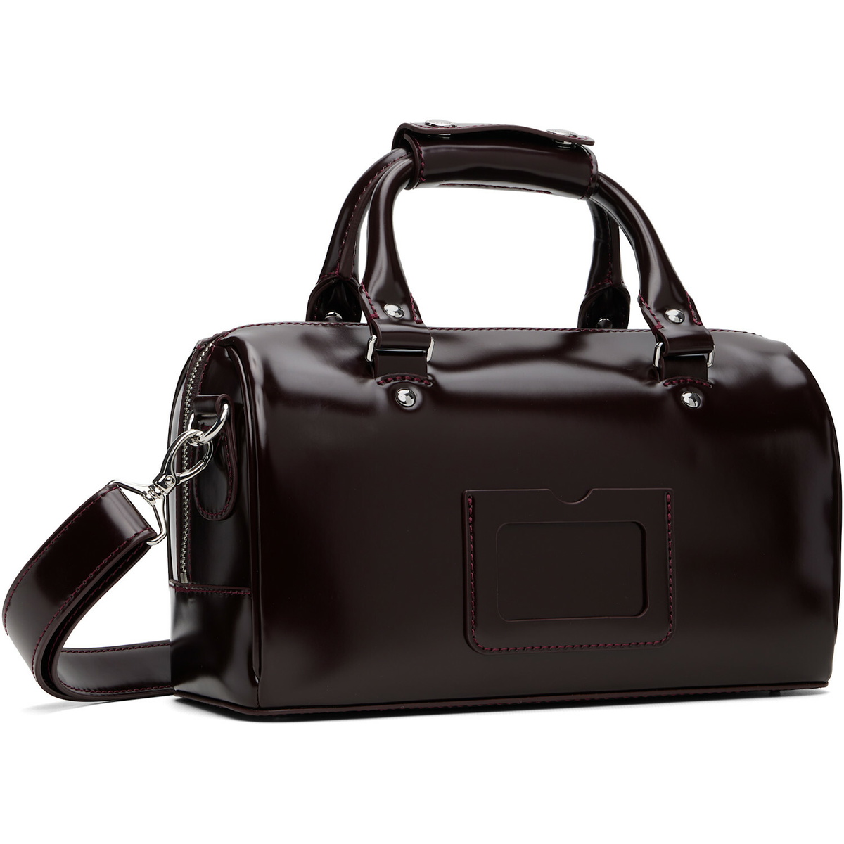 Dr. Martens Burgundy Top Handle Rub Off Leather Bag