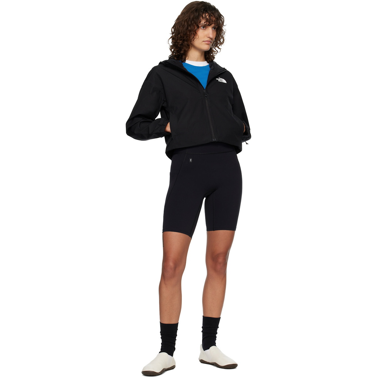 The North Face Black Quest Cropped Waterproof Rain Jacket