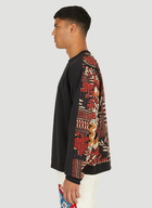 Kantha Pathwork Sweatshirt in Black