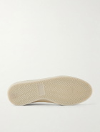 Canali - Nuvola Nubuck-Trimmed Leather Sneakers - Neutrals