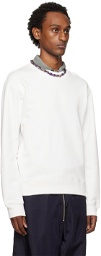 Dries Van Noten White Crewneck Sweatshirt