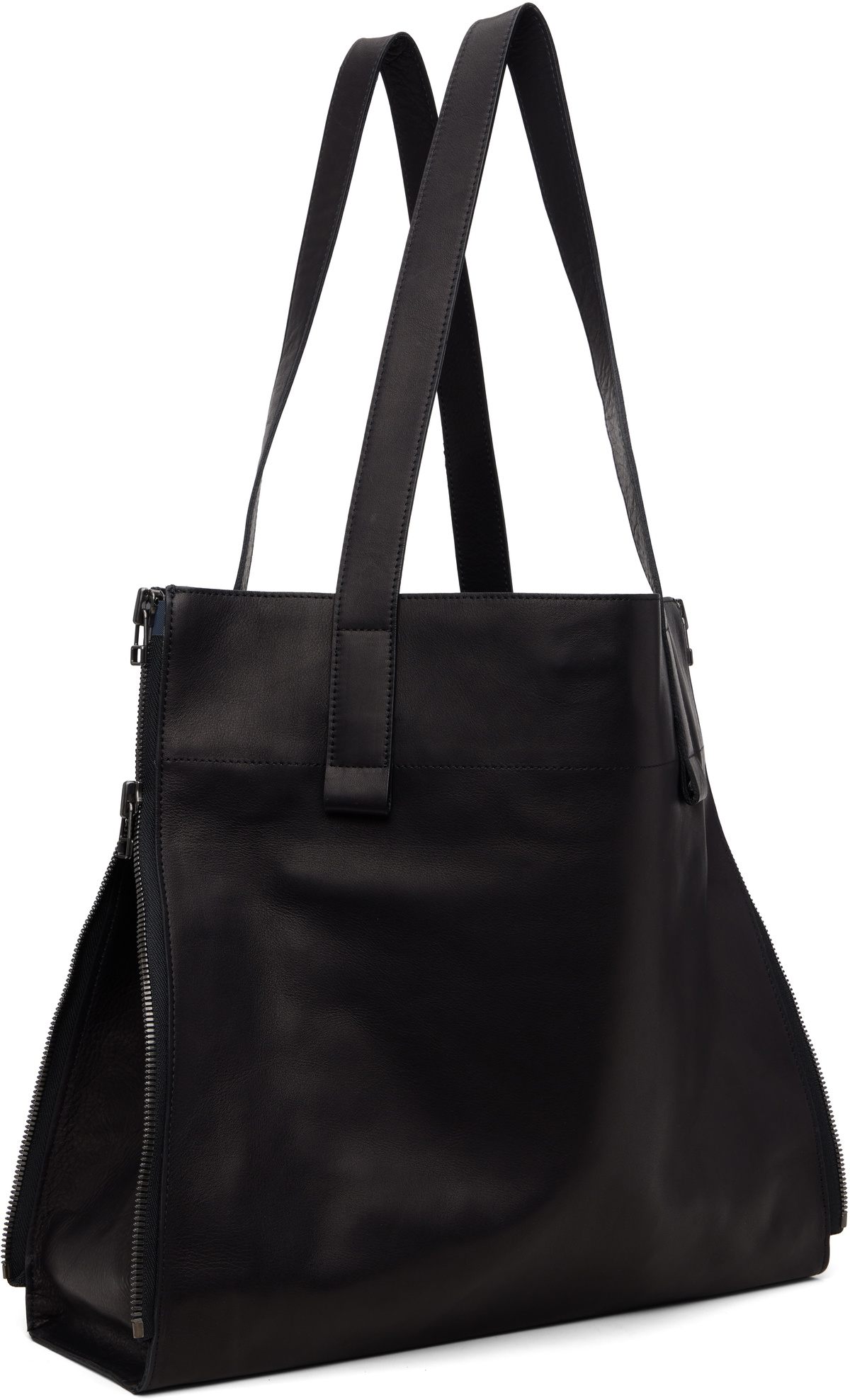 YOHJI YAMAMOTO Black Zipper Tote