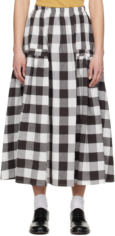 Photo: Toogood White & Brown 'The Harvester' Midi Skirt