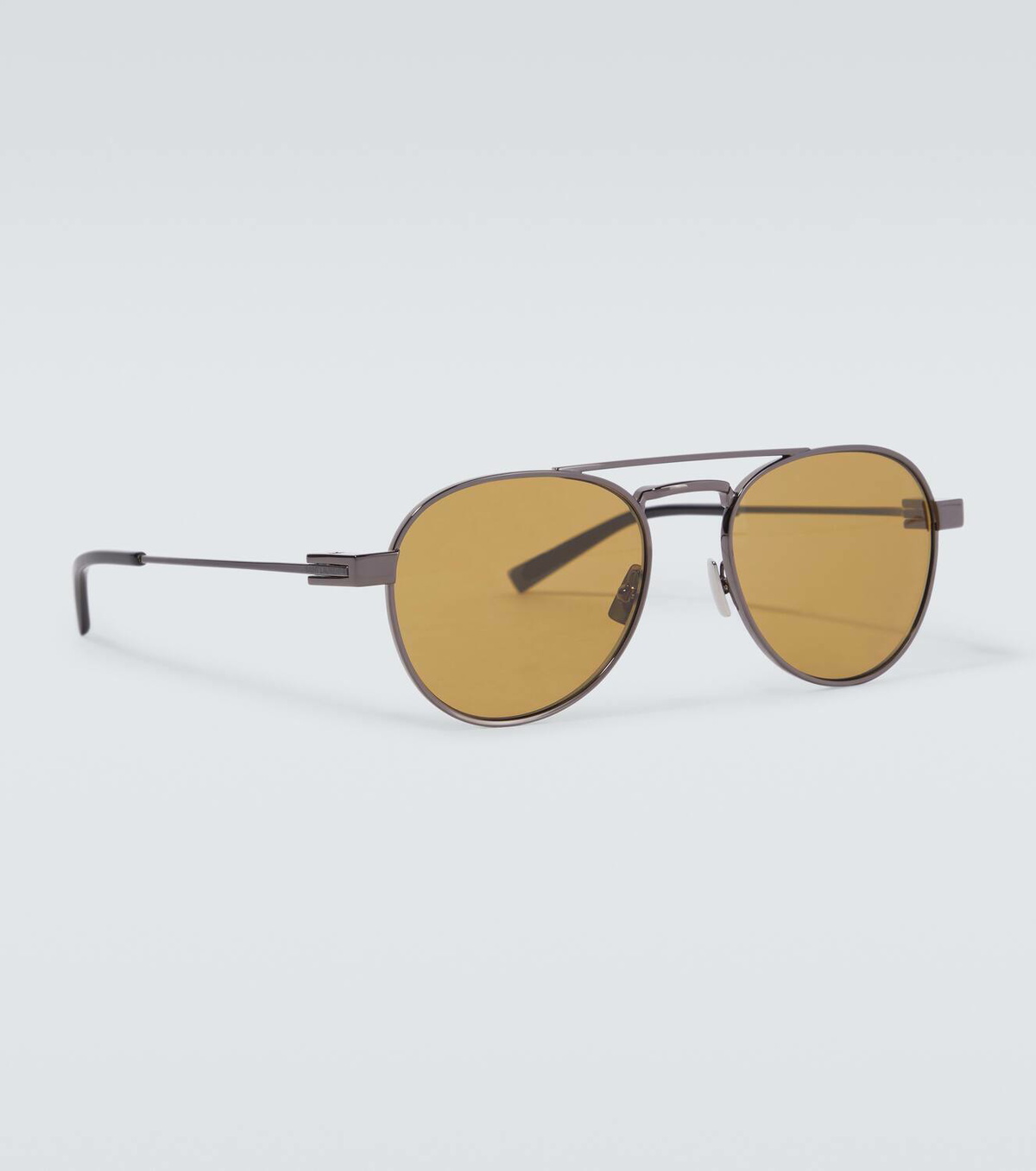 Saint Laurent Unisex Yellow Aviator Sunglasses with Case Saint Laurent SL 545 001 Black Yellow Sunglasses - eye-oo.com main image 3