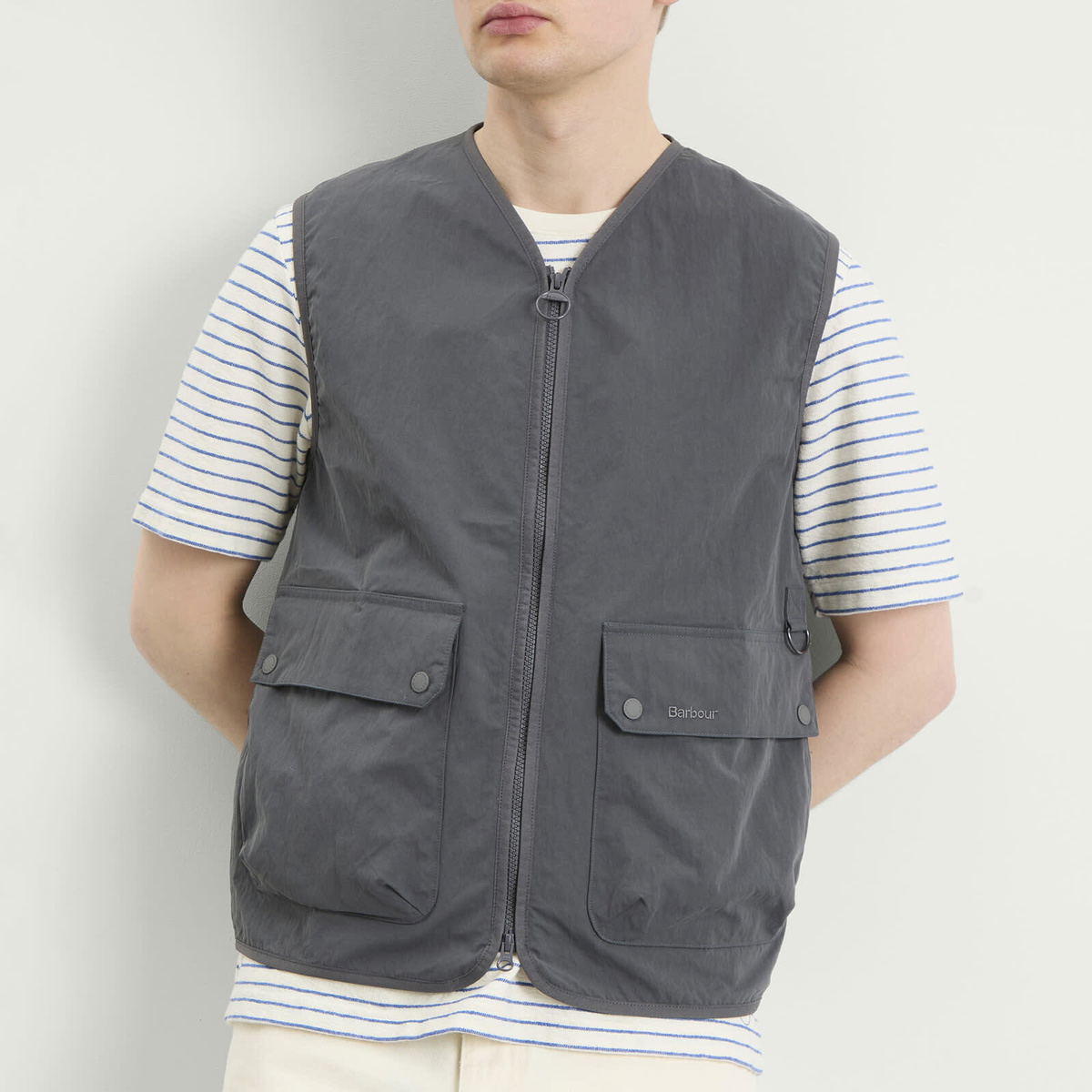 Barbour Men's Re-Engineered Flyweight Gilet in Asphalt