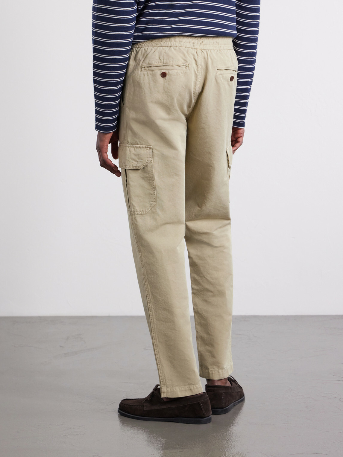 Mr P. - Tapered Cotton and Linen-Blend Trousers - Neutrals