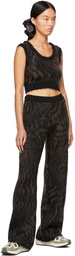 Opening Ceremony Black & Brown Heartwood Lounge Pants