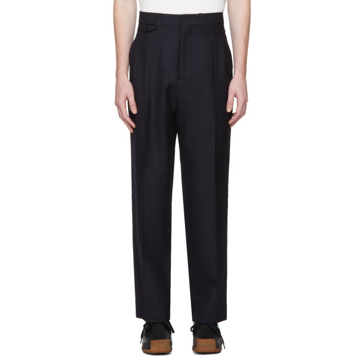 Photo: Lemaire Navy Two Pleat Trousers