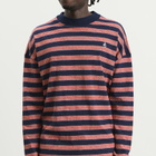 Jil Sander Men's Stripe Long Sleeve T-Shirt in Red Flag
