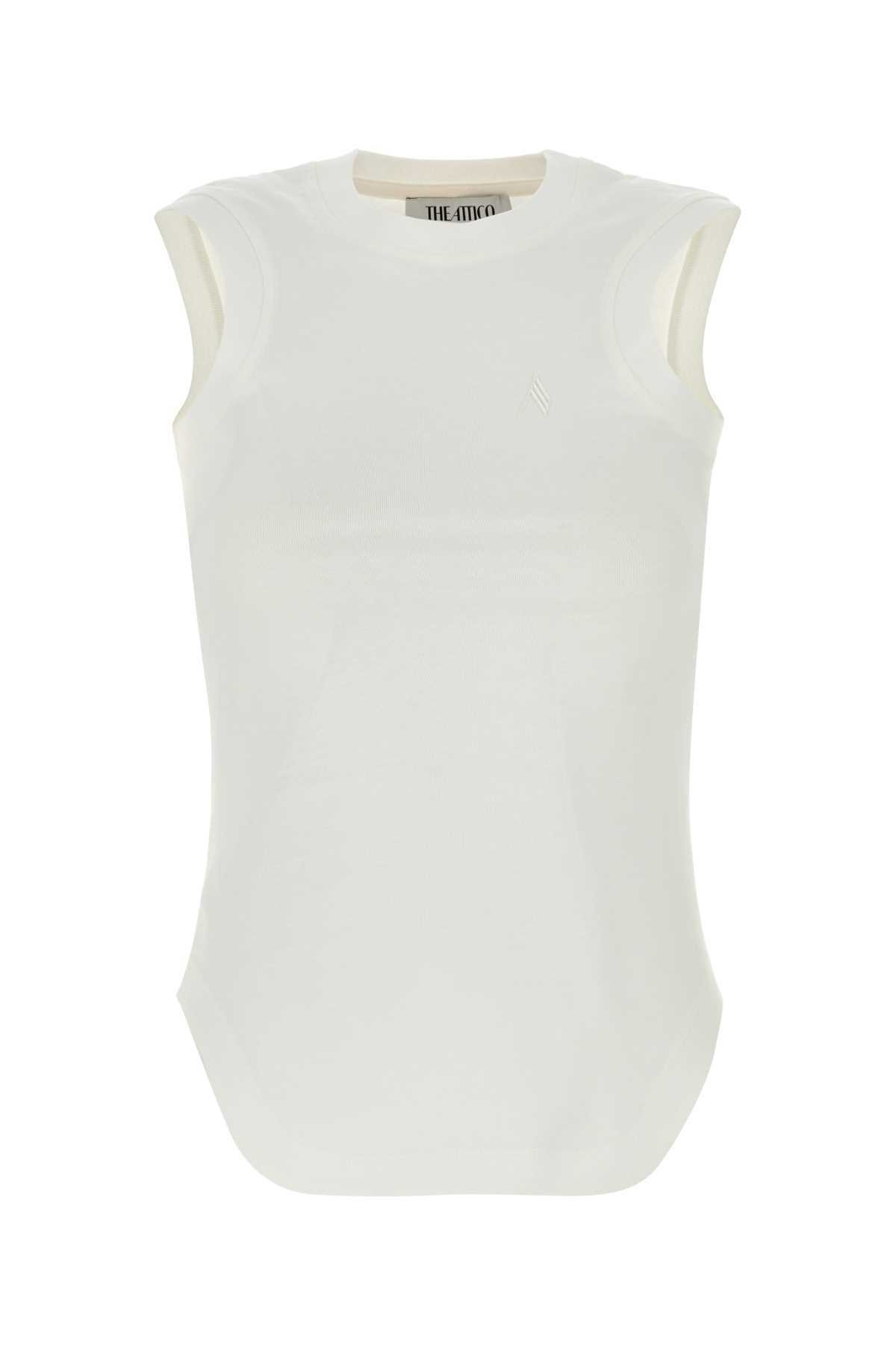 Tシャツ・カットソー THE ATTICO FLAT RIBBED JERSEY TANK TOP The Attico Flat ribbed jersey tank top | The Fashion Square