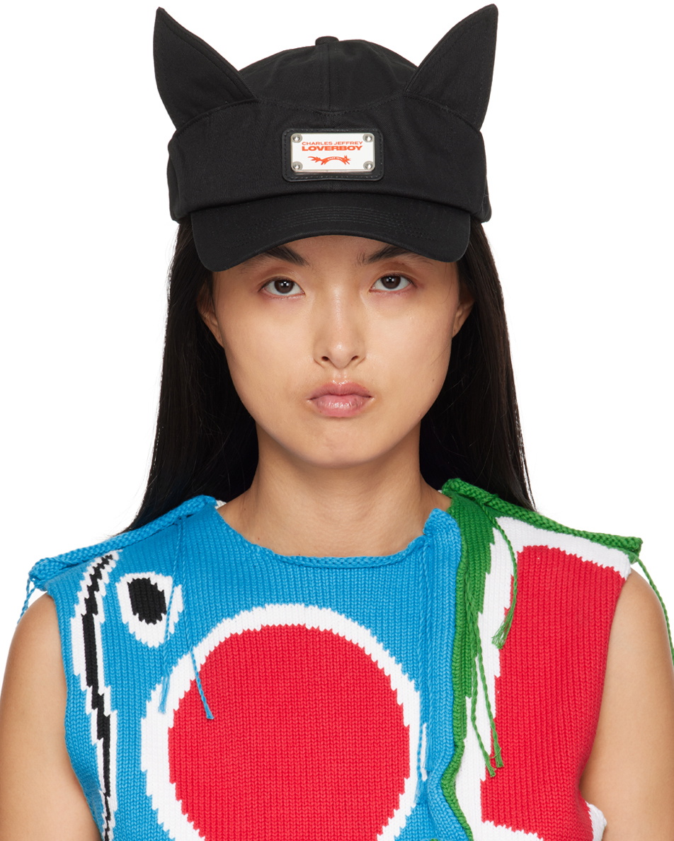 Charles Jeffrey LOVERBOY Black Ears Cap Charles Jeffrey Loverboy
