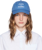 Sporty & Rich Blue 'Health is Wealth' Cap
