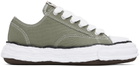 Maison MIHARA YASUHIRO Green Peterson23 OG Sole Canvas Low-Top Sneakers