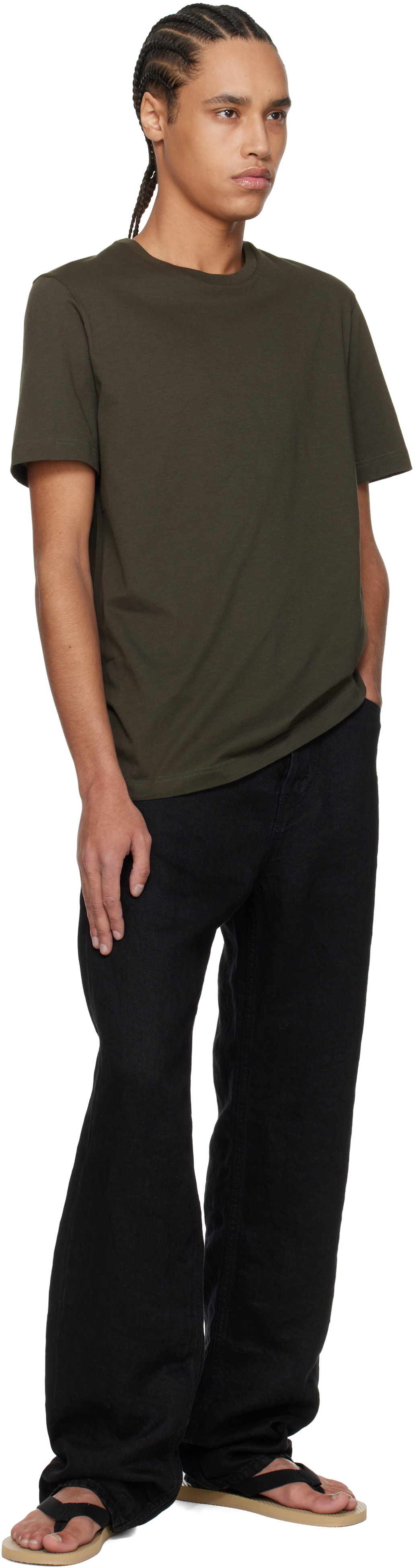 The Row Khaki Luke T-shirt The Row