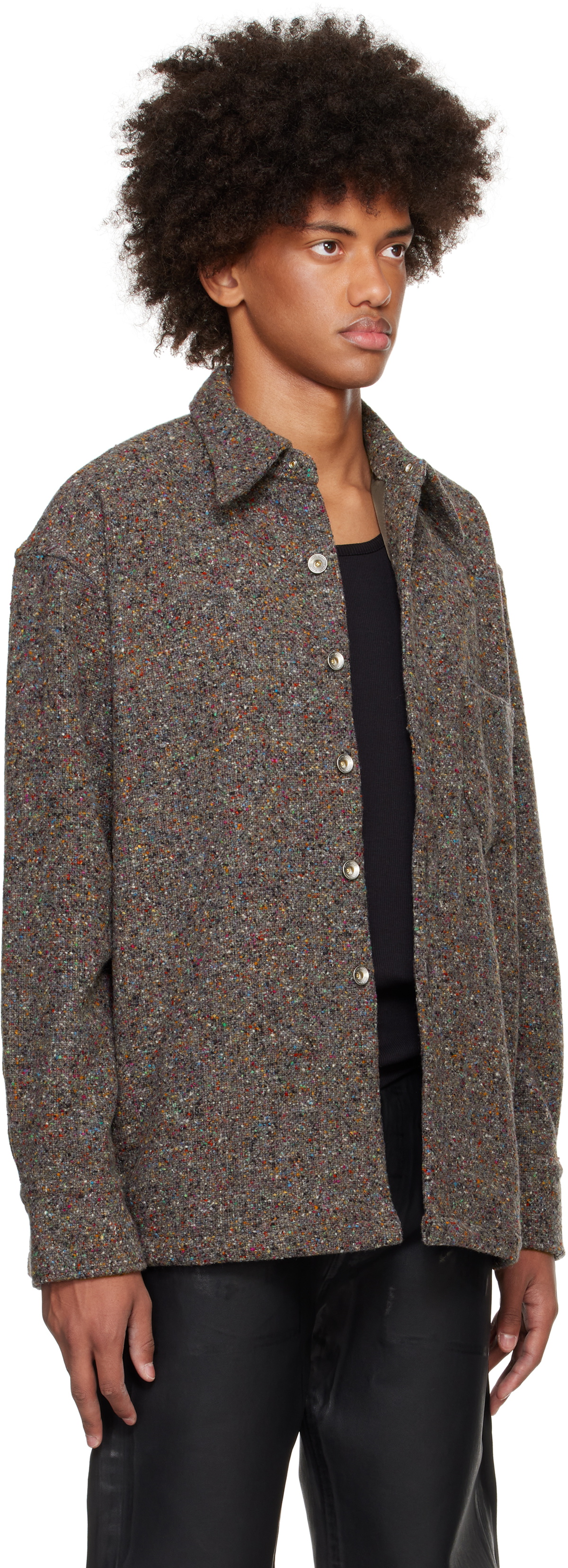 Karmuel Young Multicolor Square Shirt Jacket