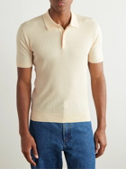 Baracuta - Ribbed Cotton Polo Shirt - Yellow