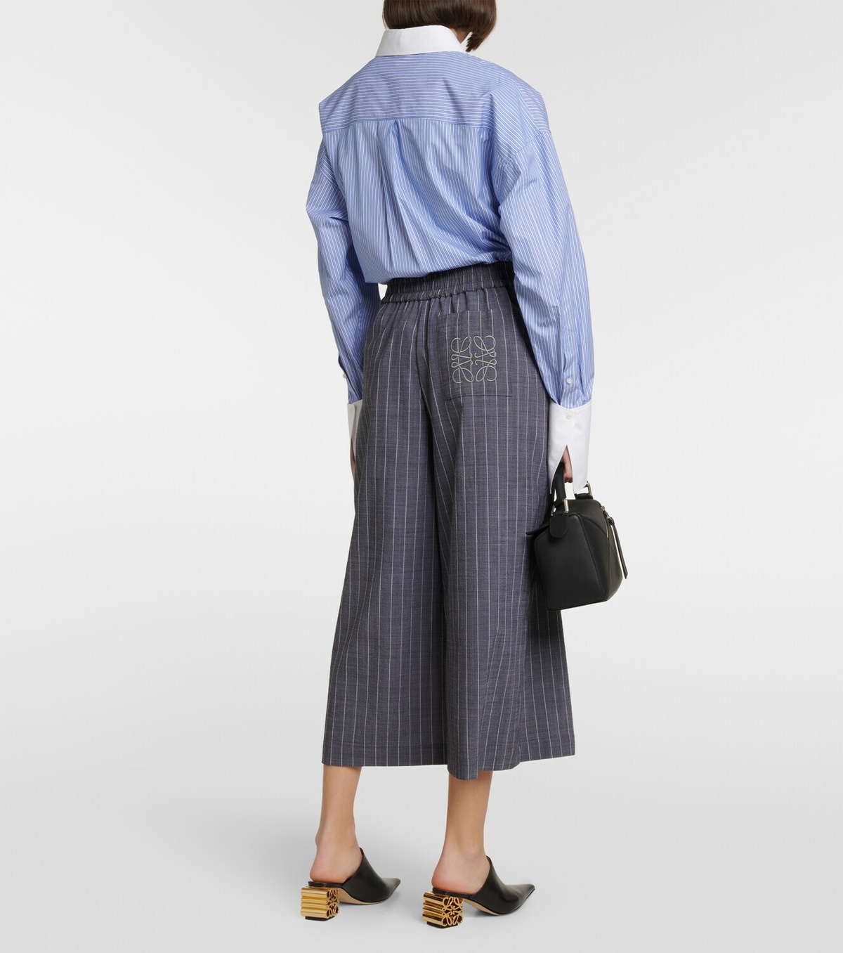 Loewe - Anagram Striped wool-blend pants Loewe