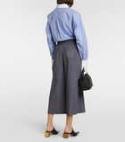 Loewe - Anagram Striped wool-blend pants