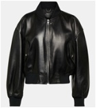 Gucci Leather bomber jacket