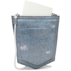 MM6 Maison Margiela Blue Denim Pocket Pouch