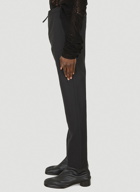 Tailored Drawstring Pants in Black