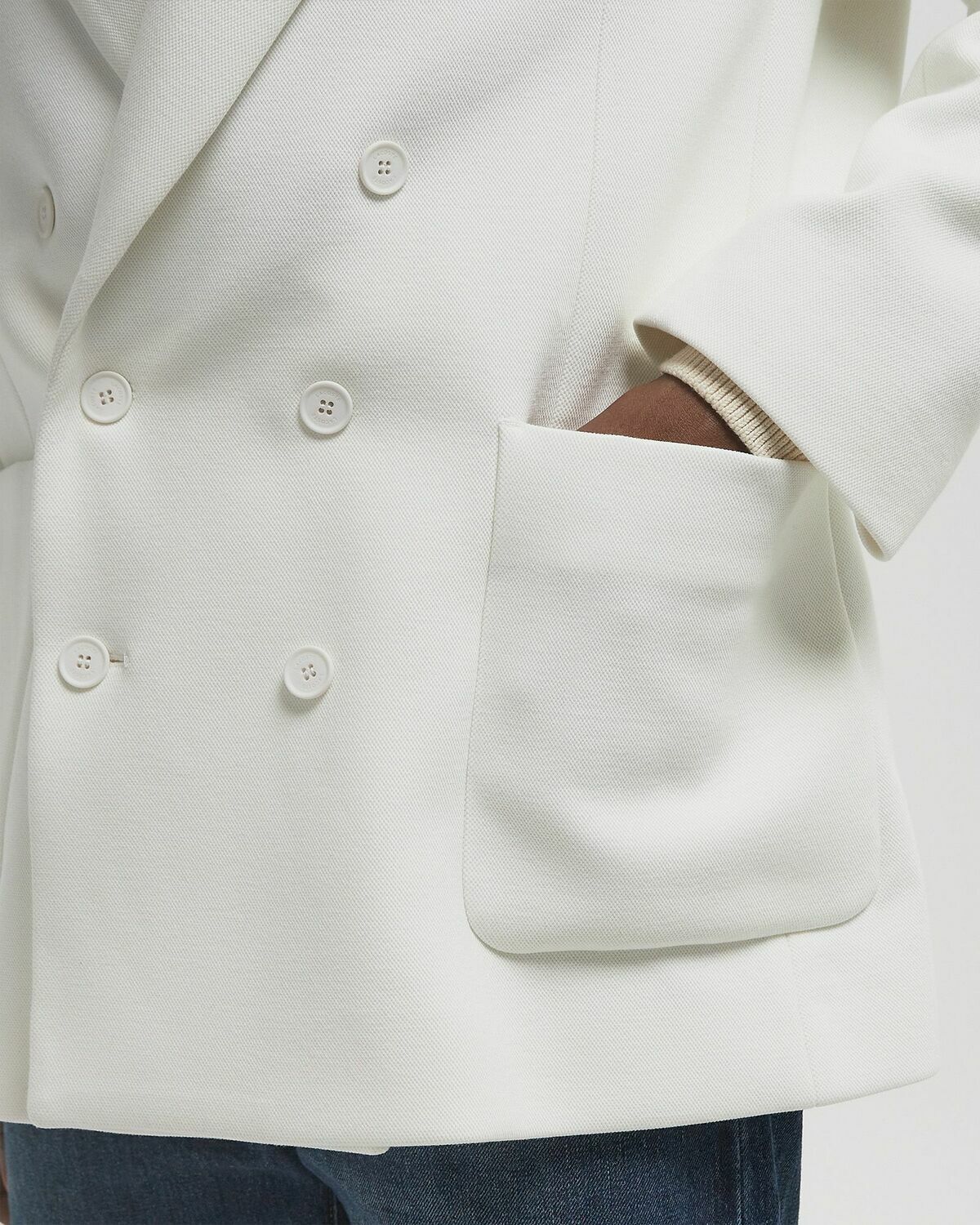 Lacoste VESTE White Mens Bomber Jacket