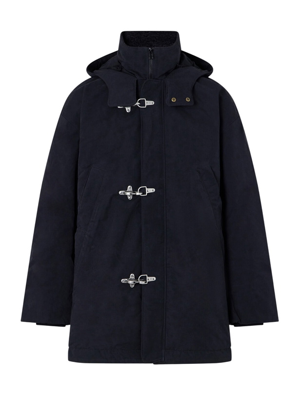 Photo: A Kind Of Guise - Isaba Padded Cotton, Wool and Mohair-Trimmed Canvas Parka - Black